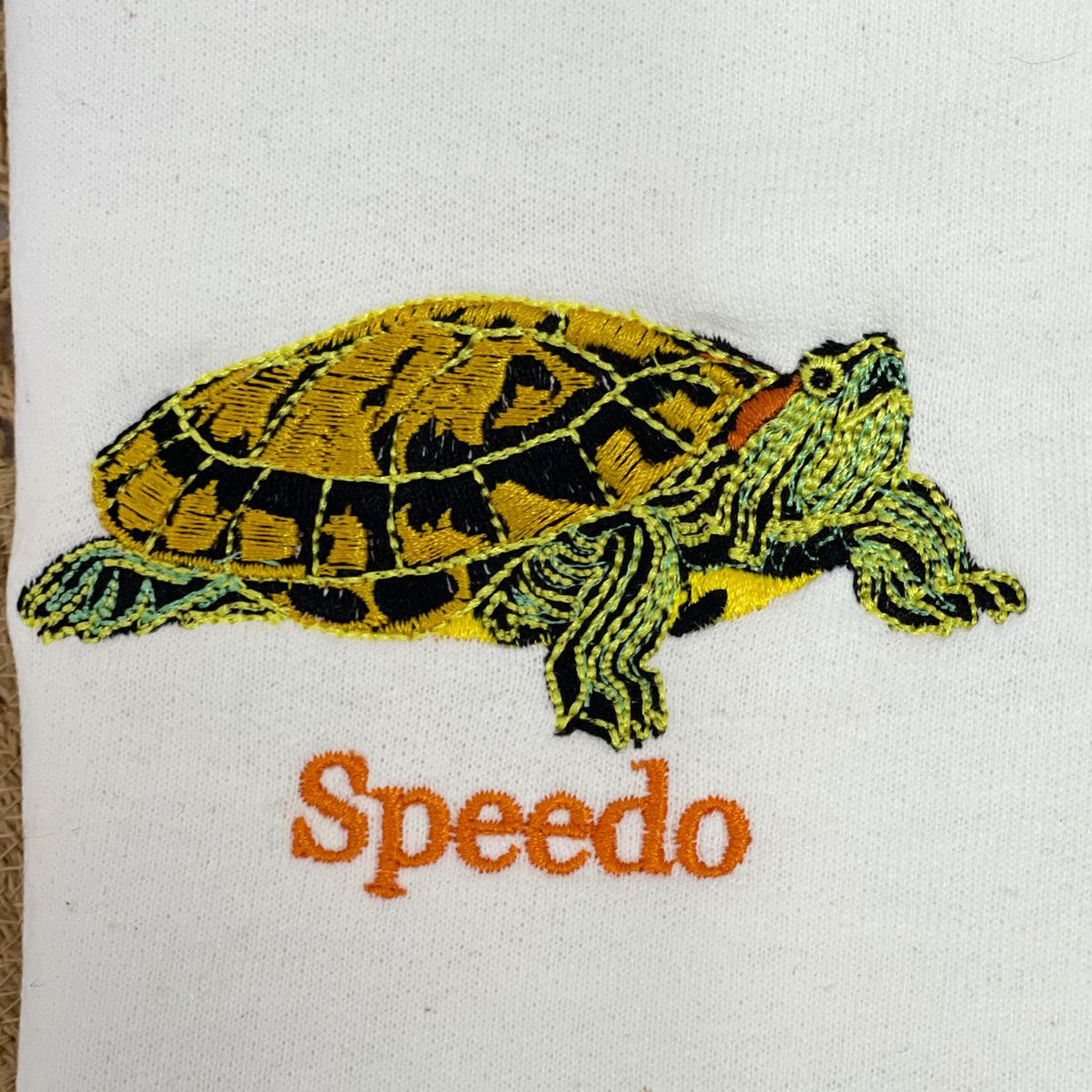 Custom Pet Face Colored Embroidered Sweatshirt Using Pet Photo