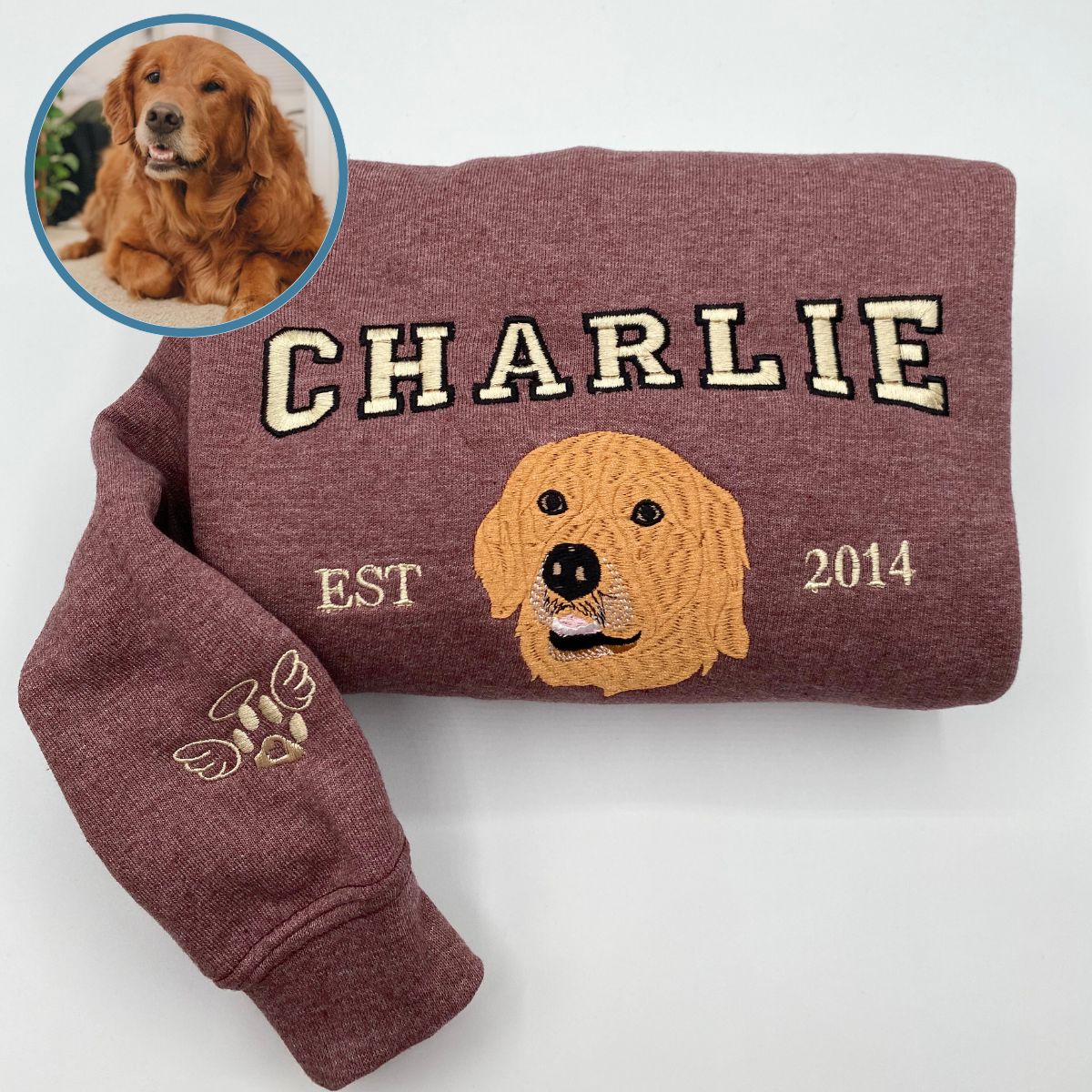 Personalized dog coats embroidered hotsell