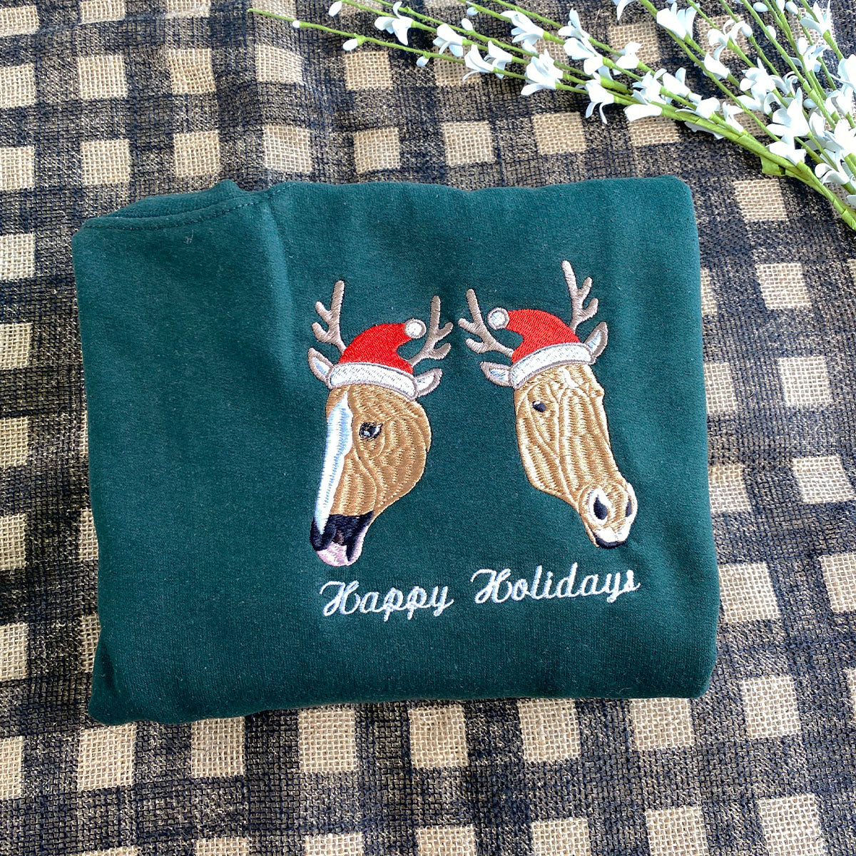 Custom Embroidered Horse Lovers Sweatshirts & Hoodies – Personalized Equestrian Gifts