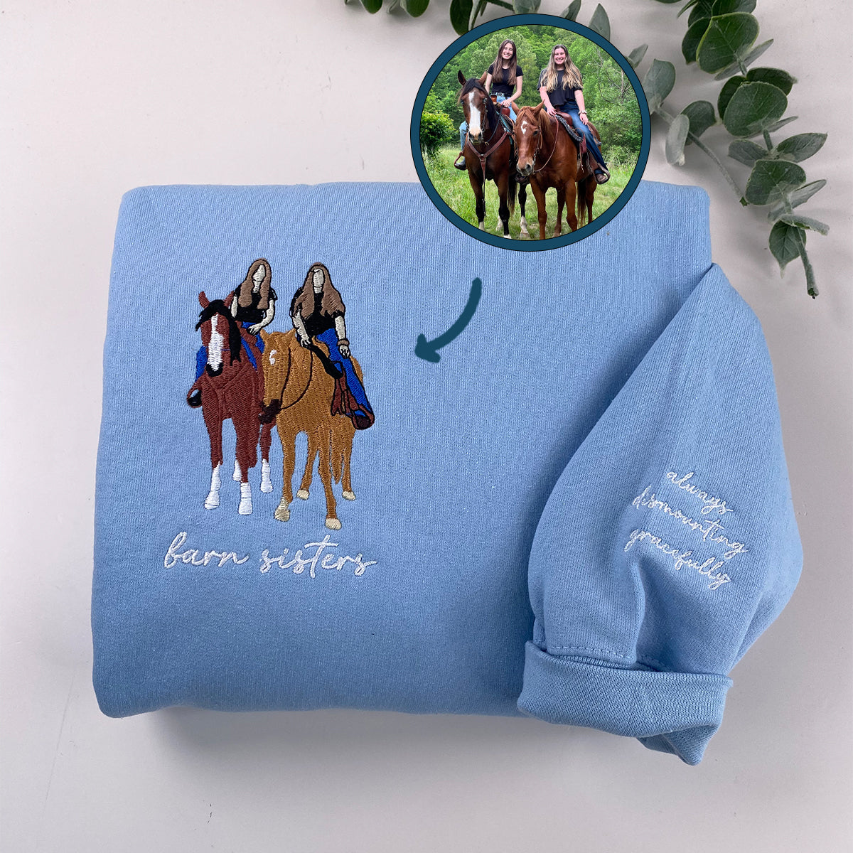 Custom Embroidered Horse Lovers Sweatshirts & Hoodies – Personalized Equestrian Gifts