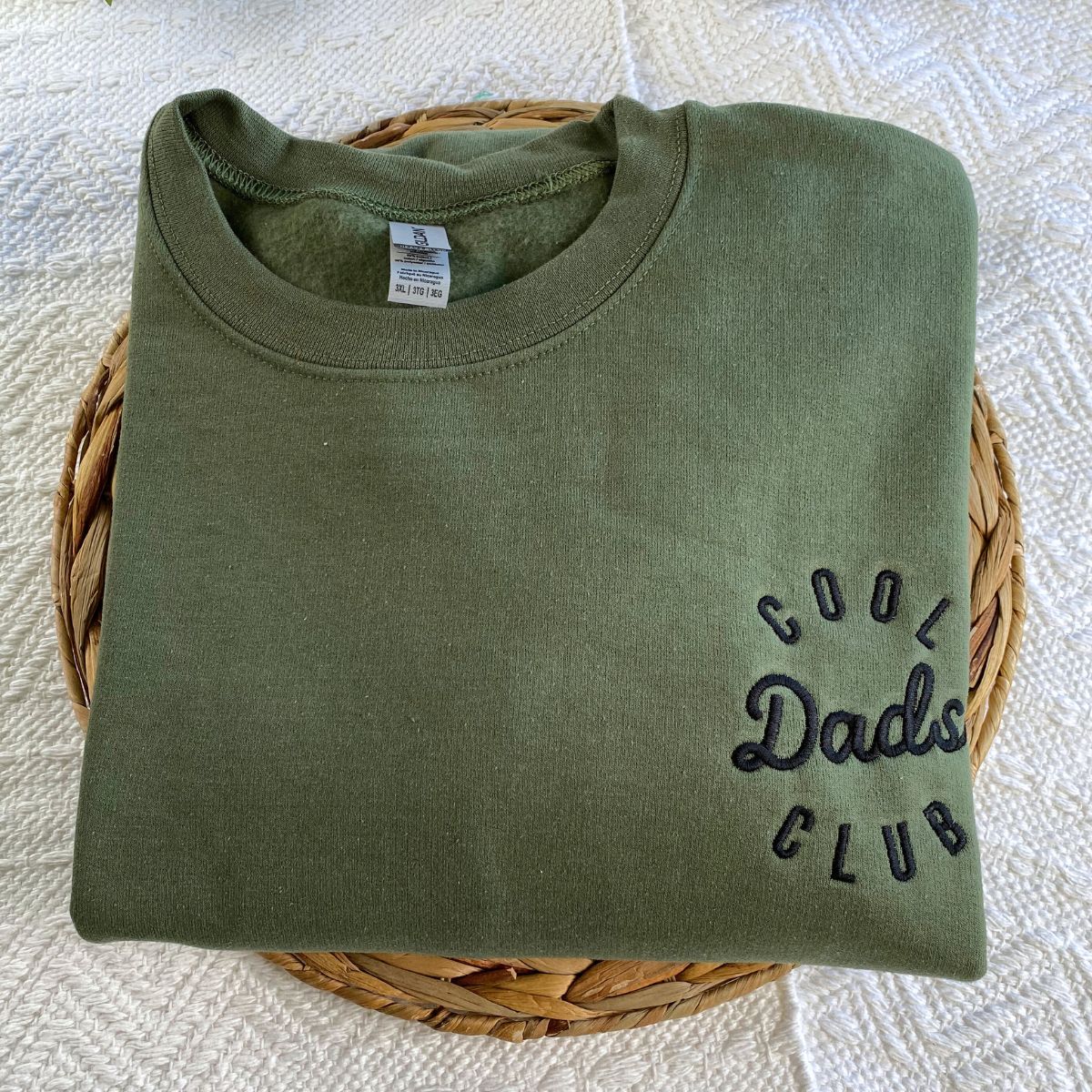 Custom Embroidered Cool Dads Club Sweatshirt & Hoodie with Kid Names on Sleeve – Unique Gift