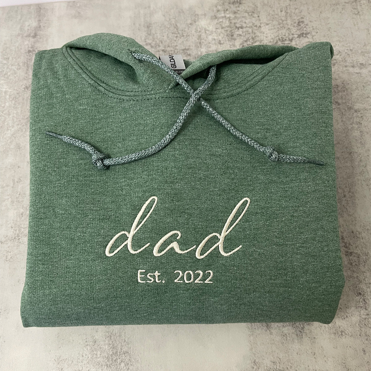 Custom Embroidered Dad Sweatshirt & Hoodie with Est Year – Personalized Gift for Dad
