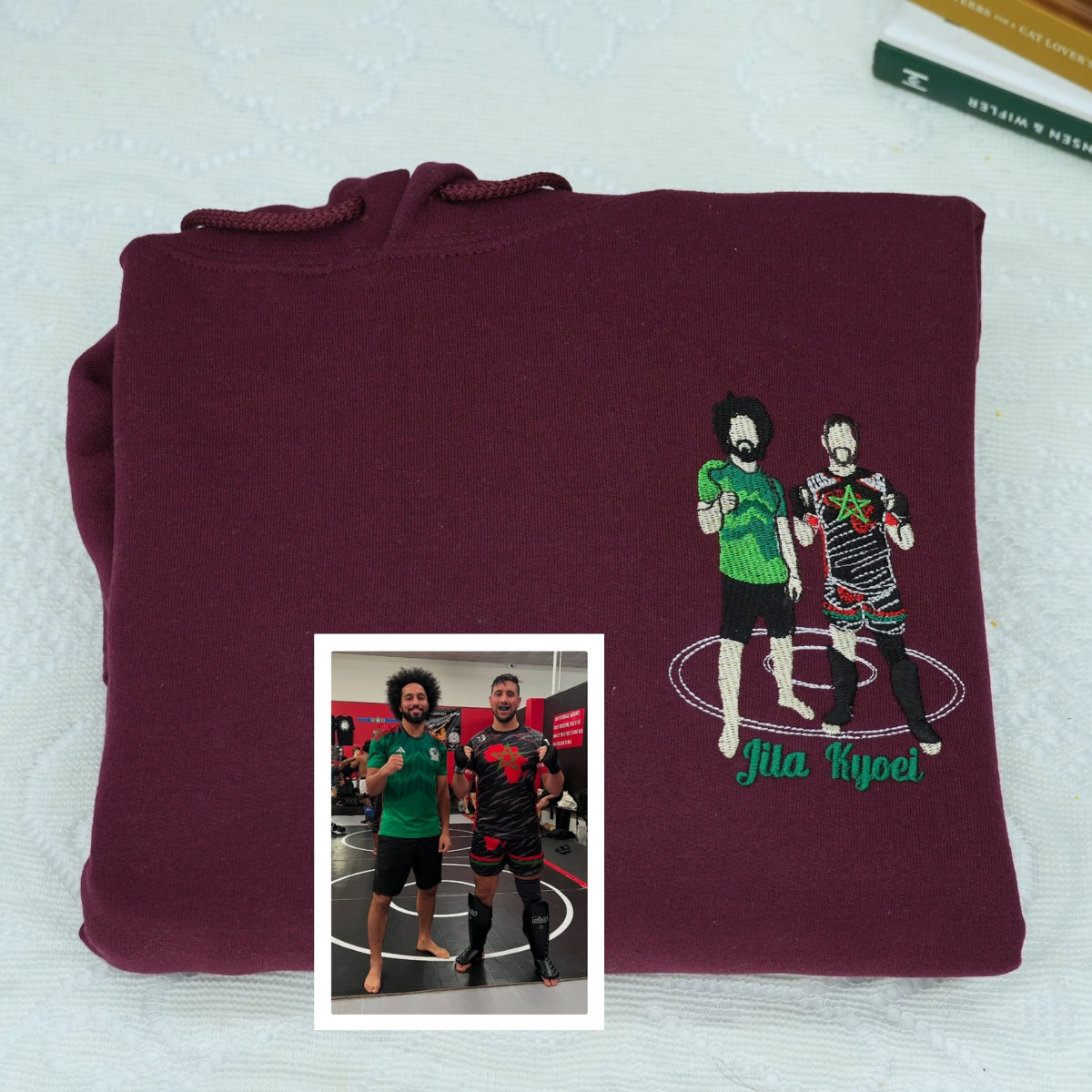 Custom Uncle Portrait Embroidered Sweatshirt & Hoodie – Personalized Gift for Uncle