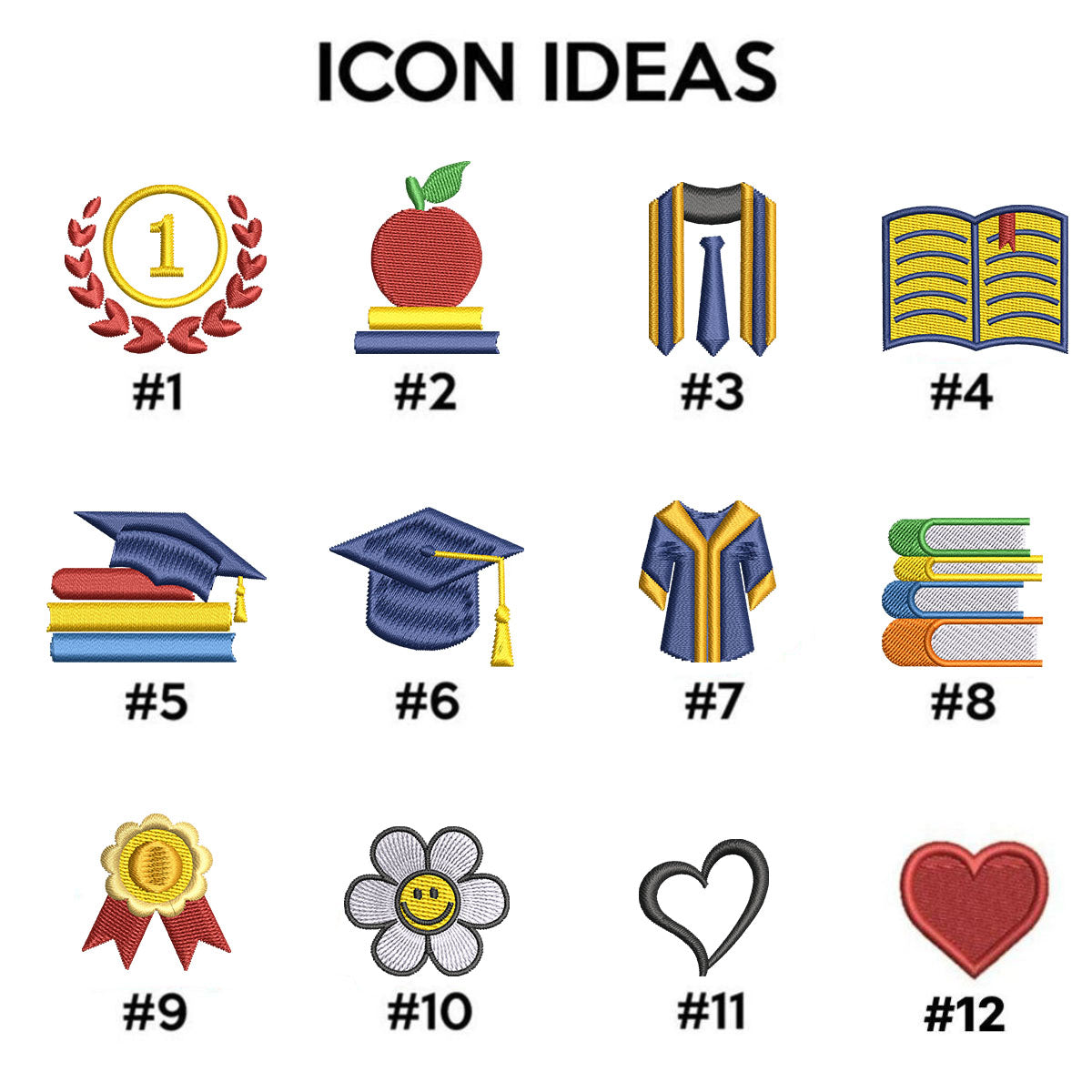 Custom Initials Embroidered Sweatshirt & Hoodie – Personalized Graduation & Back to School Gift