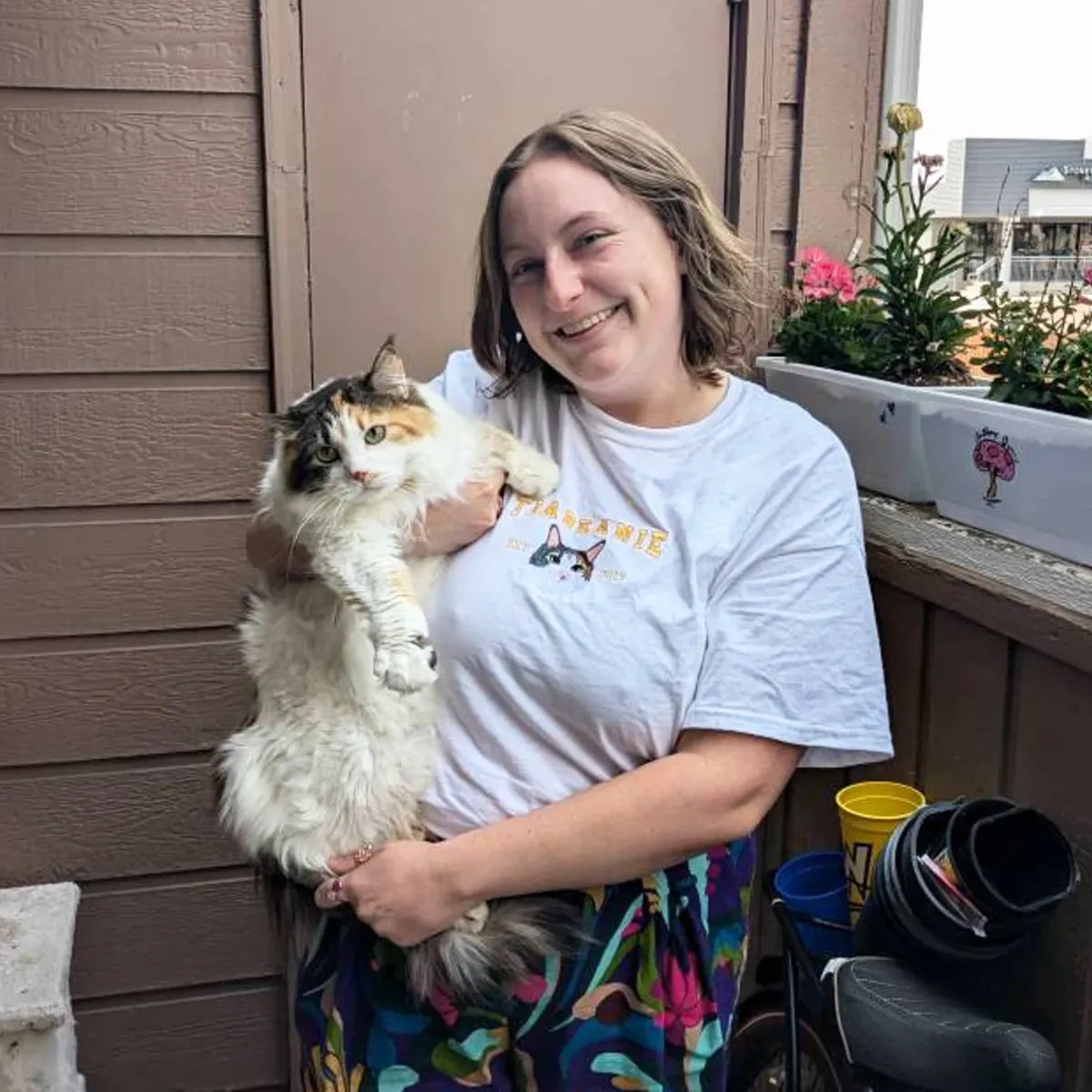 Custom Embroidered Varsity Cat Sweatshirt