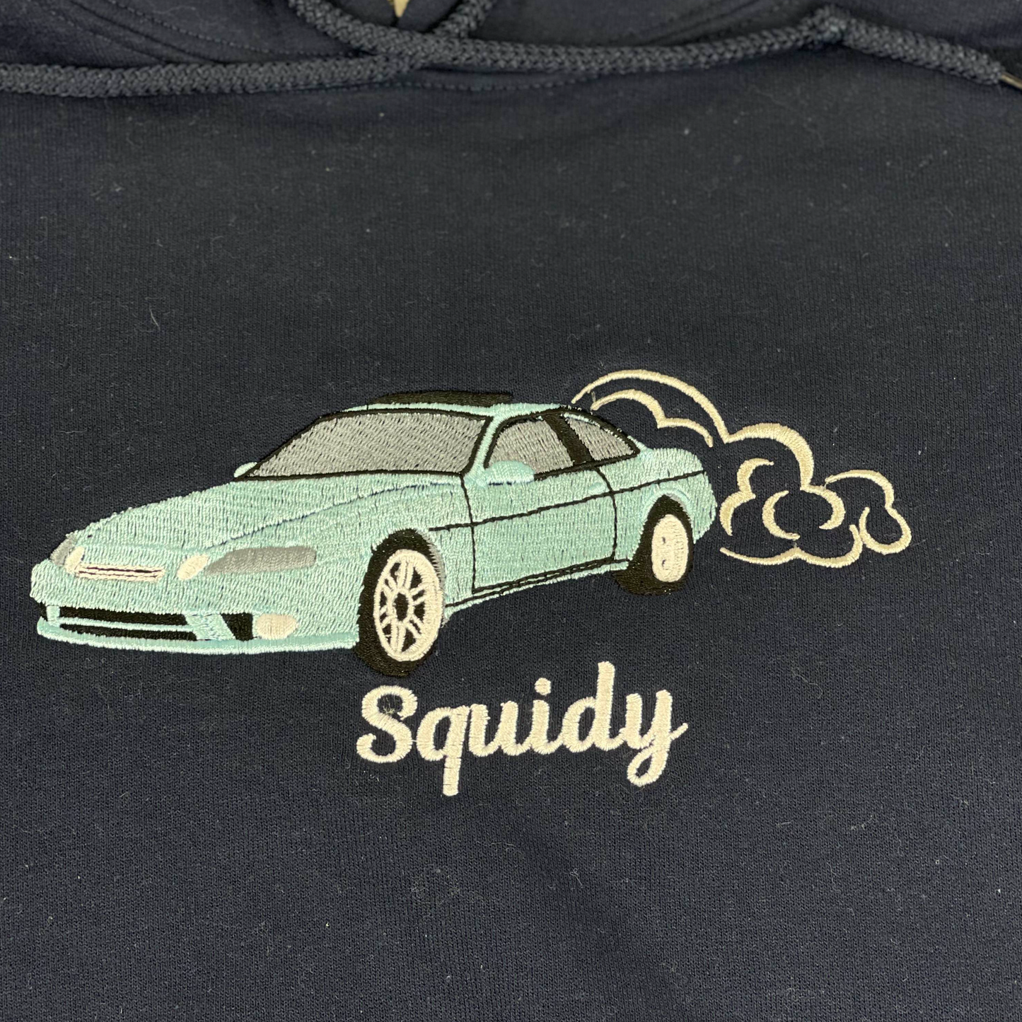 Personalized Car Embroidered Hoodie from Your Photo