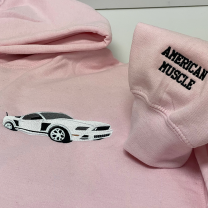 Personalized Car Embroidered Hoodie from Your Photo