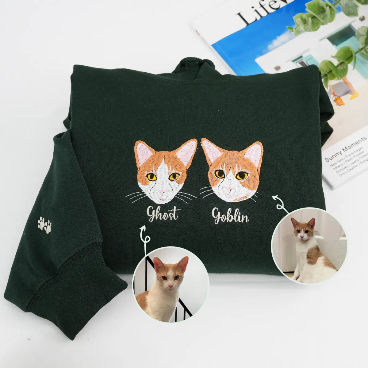 ★関税/送料込★VIVASTUDIO★Cat Sweatshirt Japanese Cat Sweatshirt - Japanese Clothing