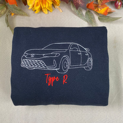 Custom Embroidered Car Sweatshirt from Your Photo