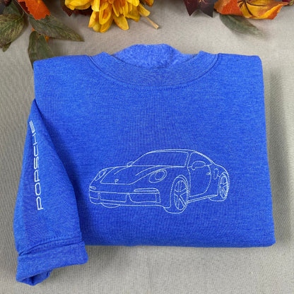 Custom Embroidered Car Sweatshirt from Your Photo