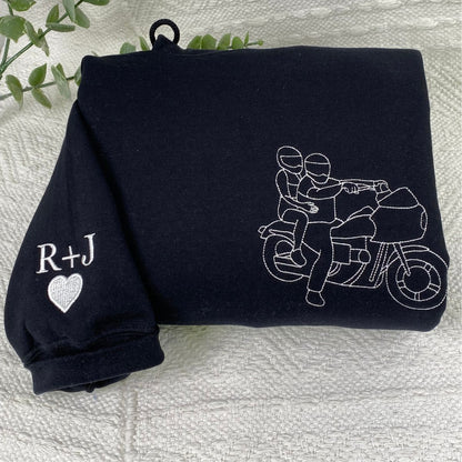 Custom Embroidered Car Sweatshirt from Your Photo