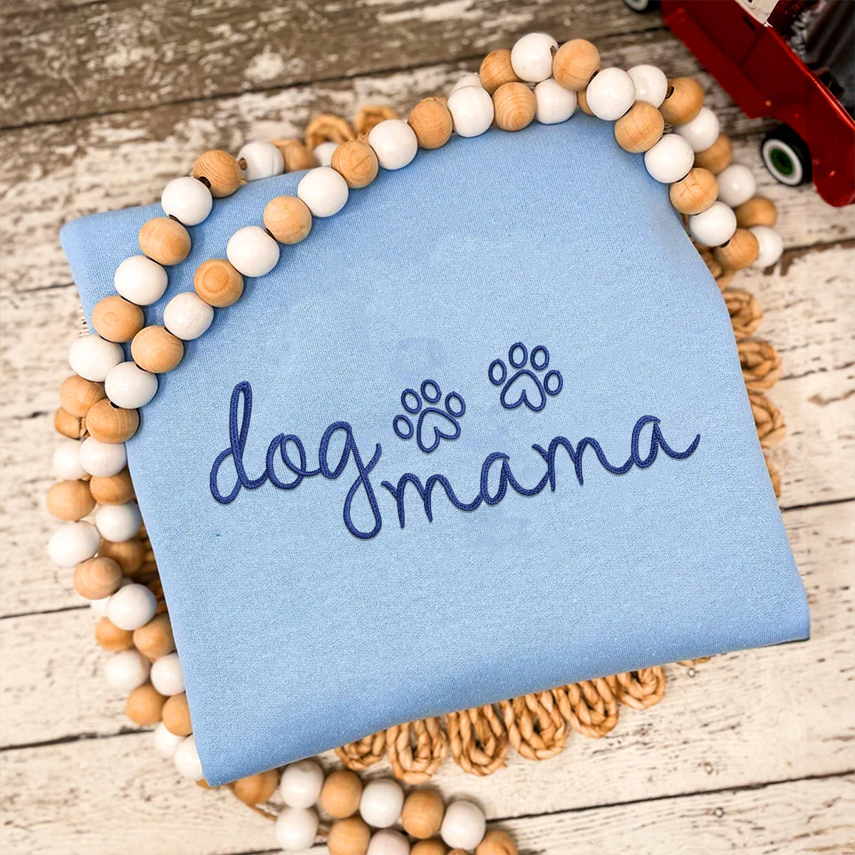 Custom Embroidered Dog Mama Hoodie