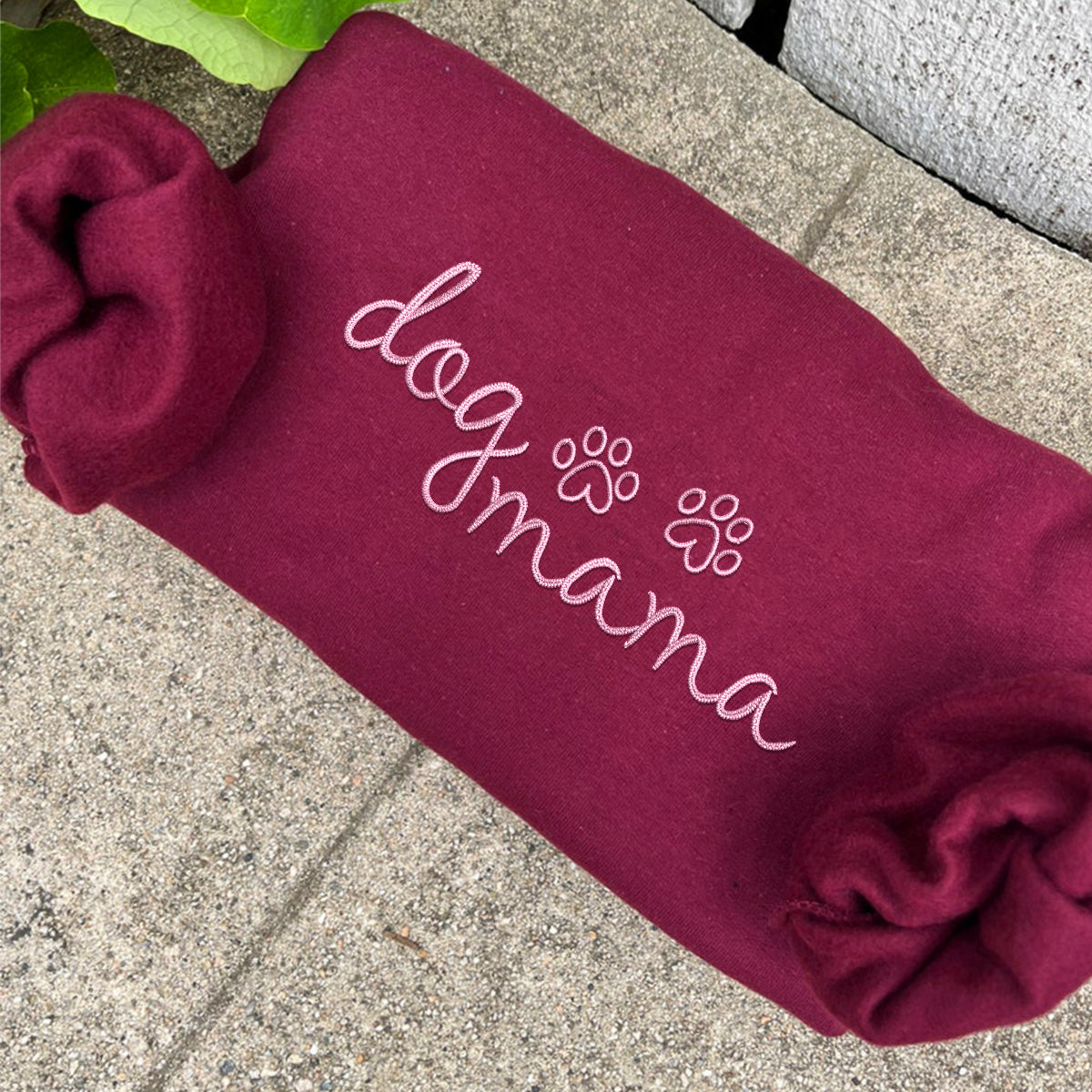 Custom Embroidered Dog Mama Hoodie