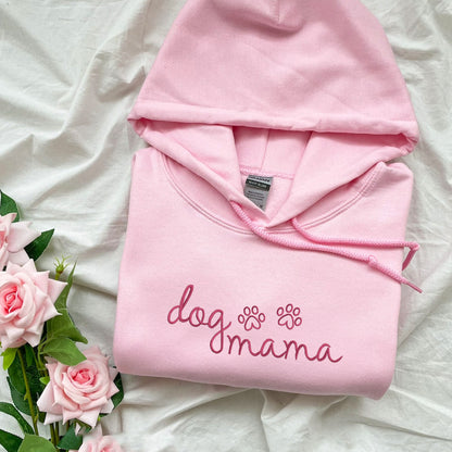 Custom Embroidered Dog Mama Hoodie