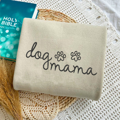 Custom Embroidered Dog Mama Sweatshirt