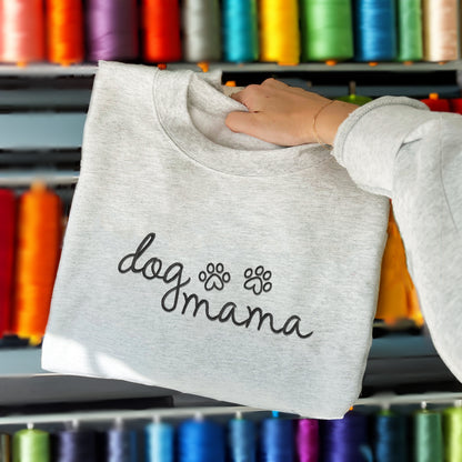 Custom Embroidered Dog Mama Sweatshirt