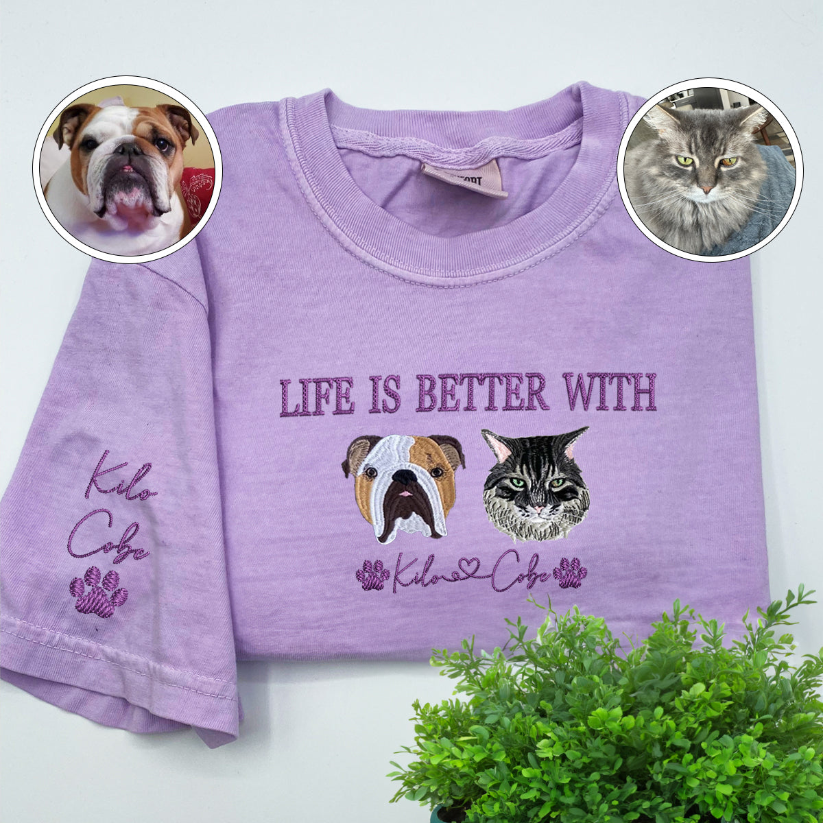 Custom Embroidered Varsity Life Is Better With T-Shirt